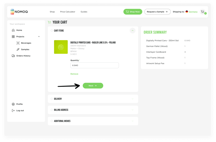 9. Cart Items